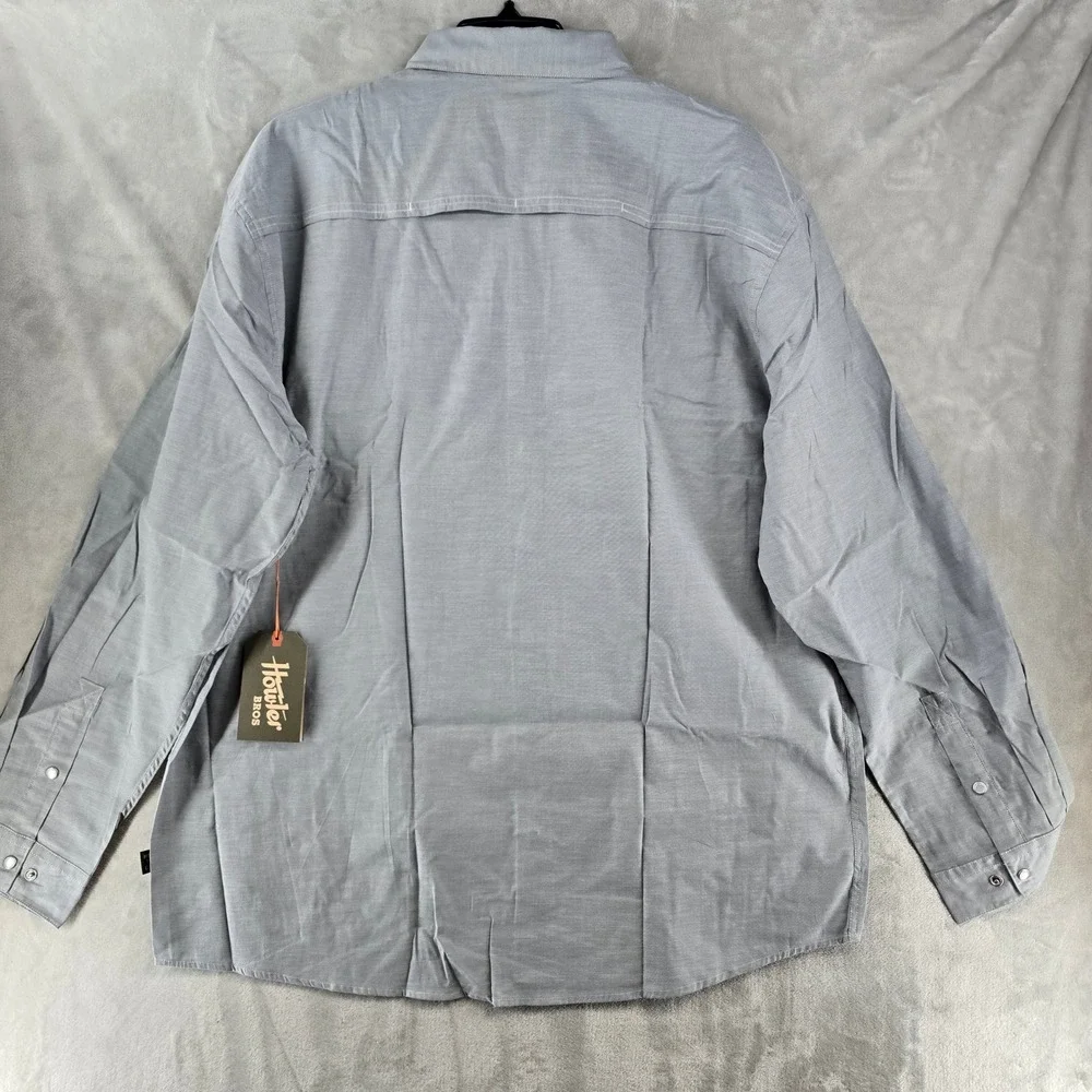 Howler Brothers Gaucho Snapshirt Men XXL Gray Ocean Offerings Embroidered‎ Surf